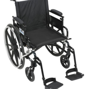 Viper Plus GT Wheelchair with Flip Back Removable Adjustable Desk Arms, Swing away Footrests, 16" Seat